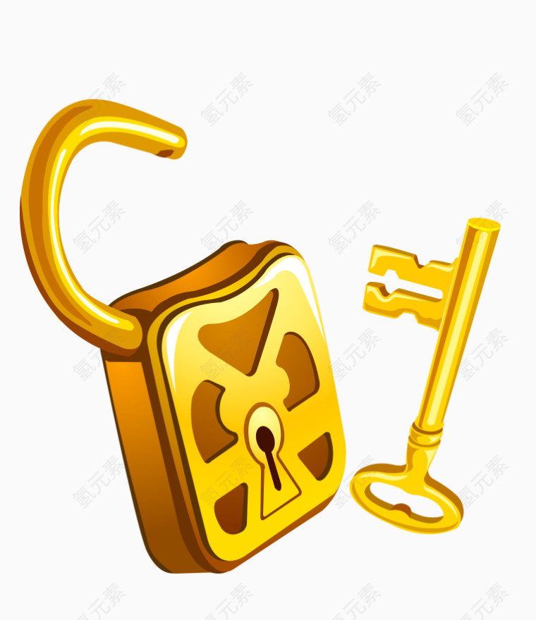 金色质感钥匙