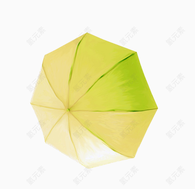 绿伞装饰素材