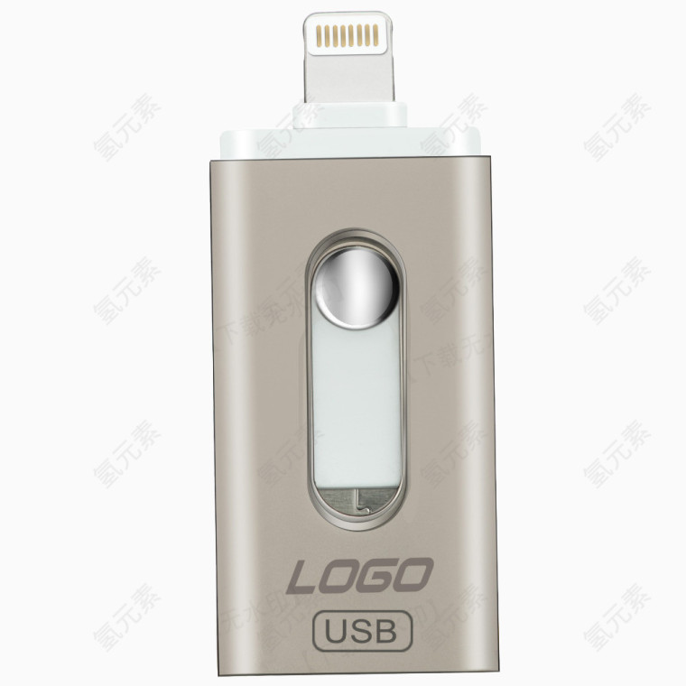 金色的USB