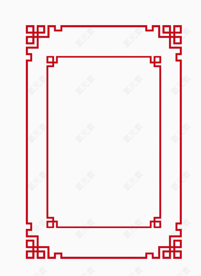 喜庆春节中国风线框