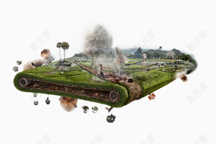 拟人的坦克的图片