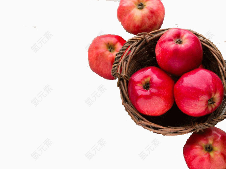 红色苹果ppt模板