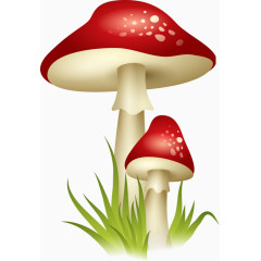 卡通红蘑菇