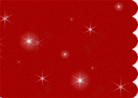 红色星光装饰图