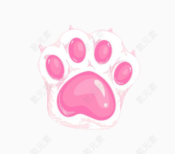 粉色可爱猫爪子