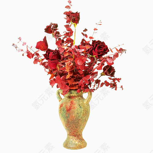 红色花瓶图