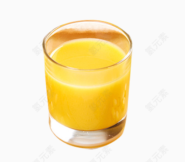 玻璃杯里的玉米汁免抠素材