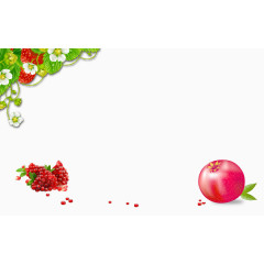 石榴葡萄草莓水果