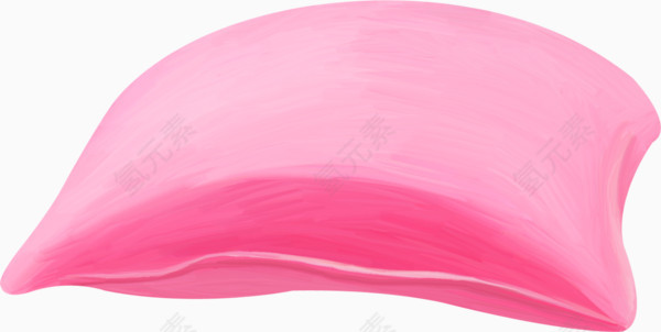 手绘粉色枕头