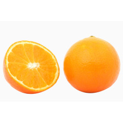 连个切开的橙子