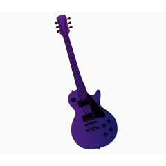 矢量紫色吉他