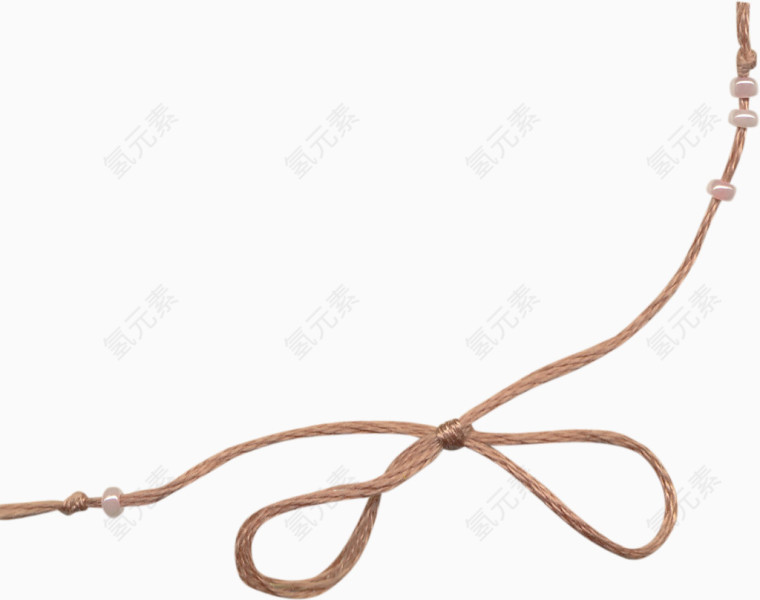 蝴蝶结绳子珠串