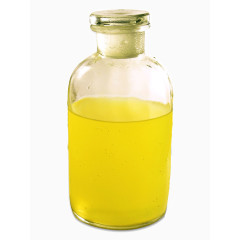 一瓶黄色的水