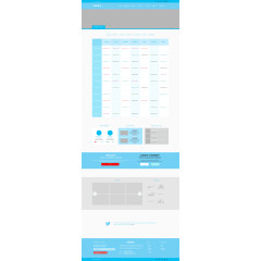 健身网站时间安排表UI