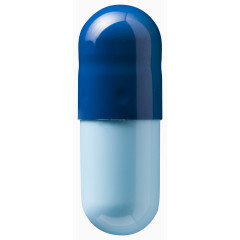 蓝色药品胶囊