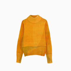橘黄色毛衣