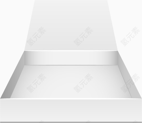 矢量元素空白盒子包装盒子白色包装盒设计模板