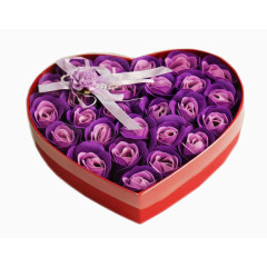 深紫色玫瑰礼盒