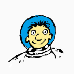 蓝头发宇航员
