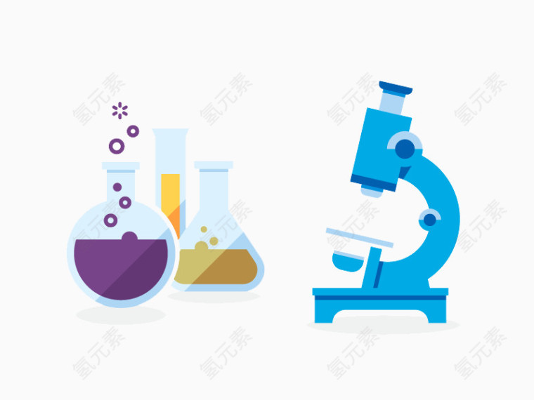 扁平化实验室素材