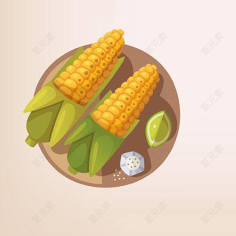 卡通食物玉米