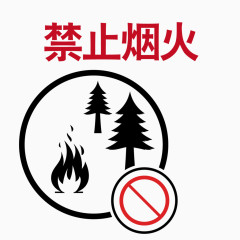 矢量图案禁止树林