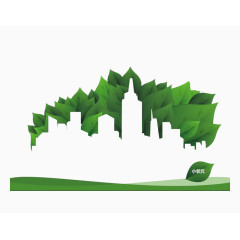 绿色建筑图案