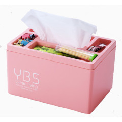 粉色纸巾盒