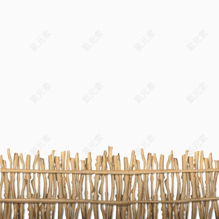 木质结构的栅栏