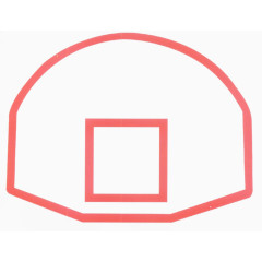 简单手绘篮球框