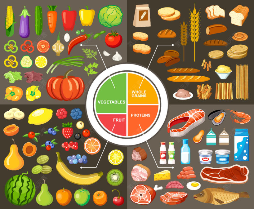 食物营养分类图表下载