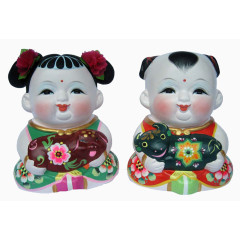 中国民间陶瓷娃娃