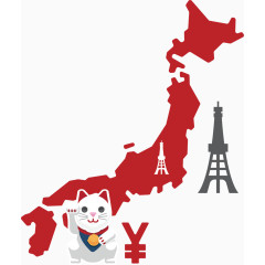 日本招财猫铁塔