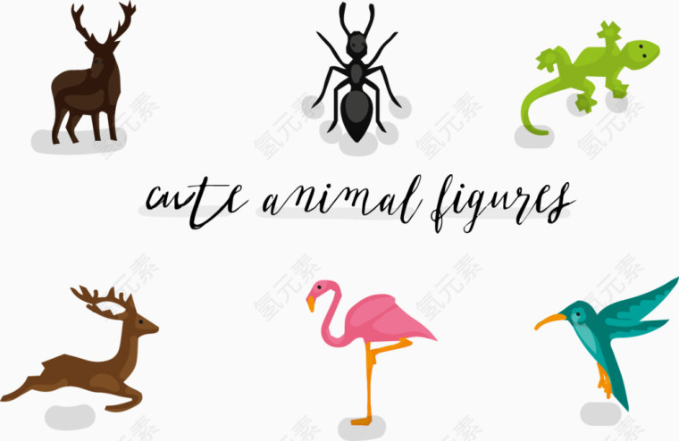 矢量动物插图