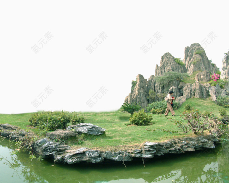 湖山风光美景