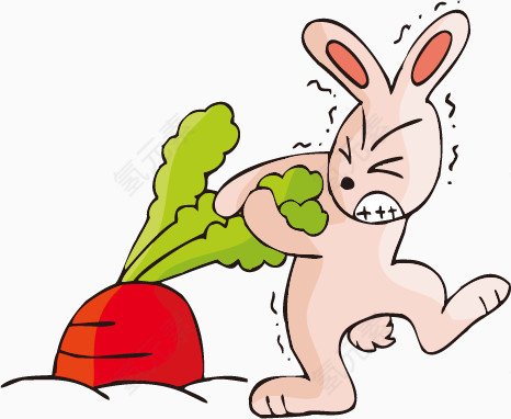 拔萝卜的兔子