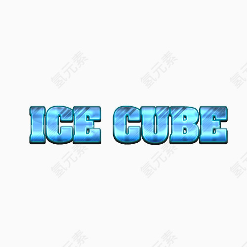 ice cube冰冻字体