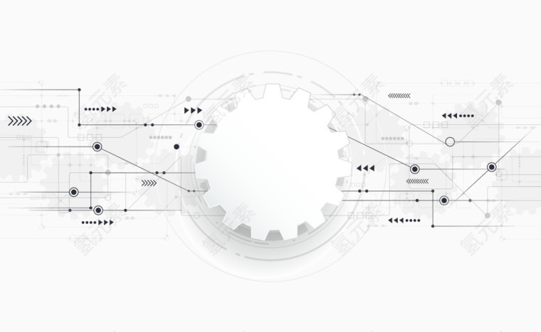 矢量精美齿轮背景素材