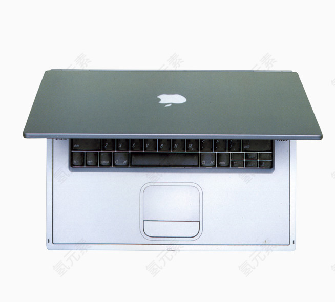 彩平图白色苹果笔记本电脑数码