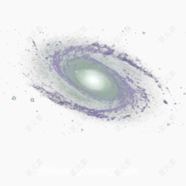 紫色宇宙星云效果元素