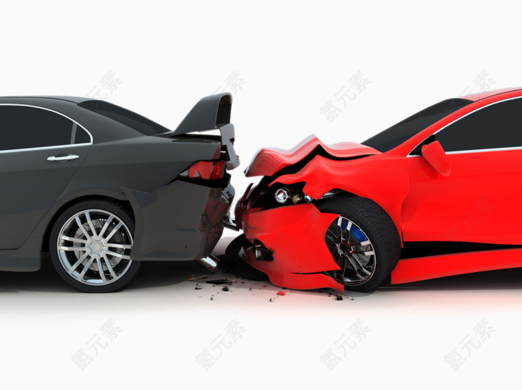 汽车相撞的安全交通事故