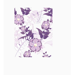 矢量背景花纹深紫