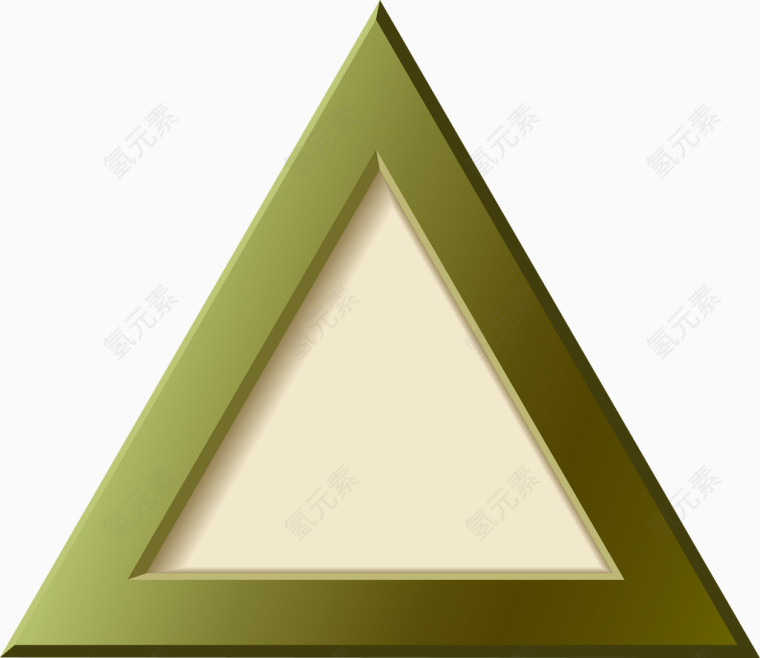绿色三角标志