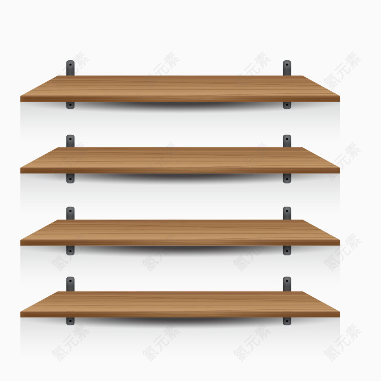 木板展示台矢量素材