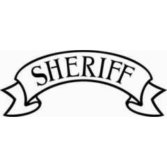 漂浮横幅SHERIFF