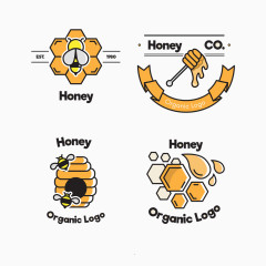 蜂蜜徽章标志