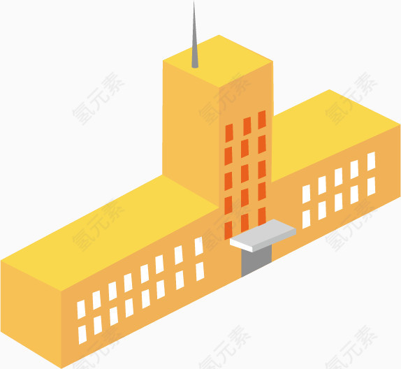 黄色建筑物