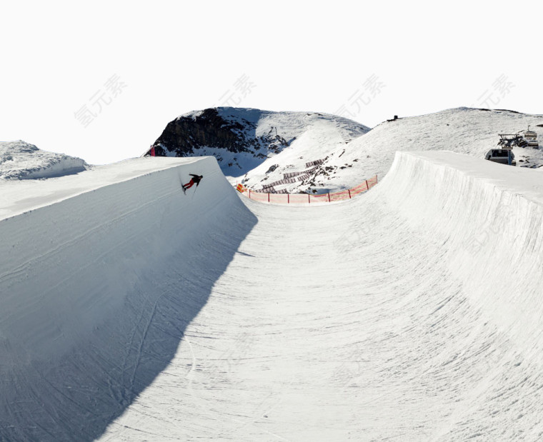 滑雪场滑道图案