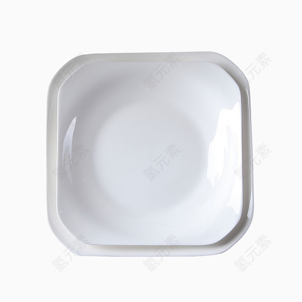 纯白色菜碟餐具