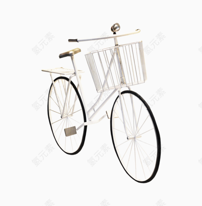 白色自行车